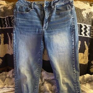American Eagle Outfitters Light Blue Straight Leg Jeans